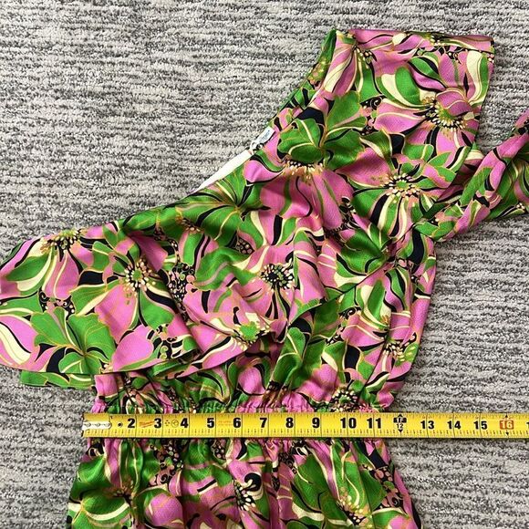 NWT LA Double J Boogie Dress Carnevale in Pebbled Satin 100% Silk XS - Picture 10 of 14